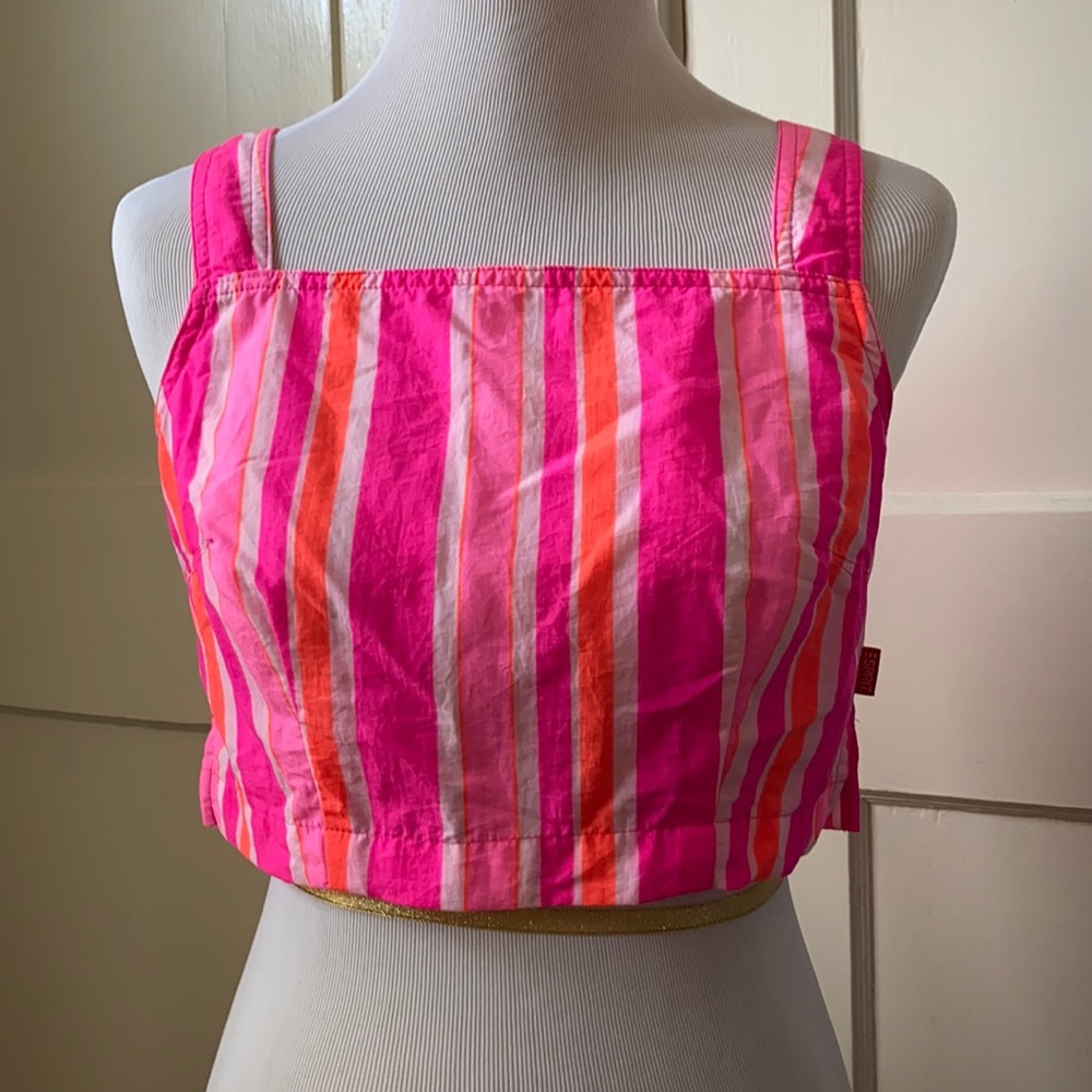 Vintage neon Esprit crop tank